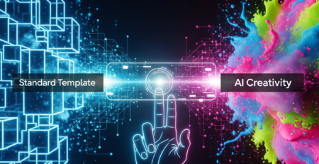 การเปรียบเทียบระหว่างระบบ Template และความสร้างสรรค์ของ AI